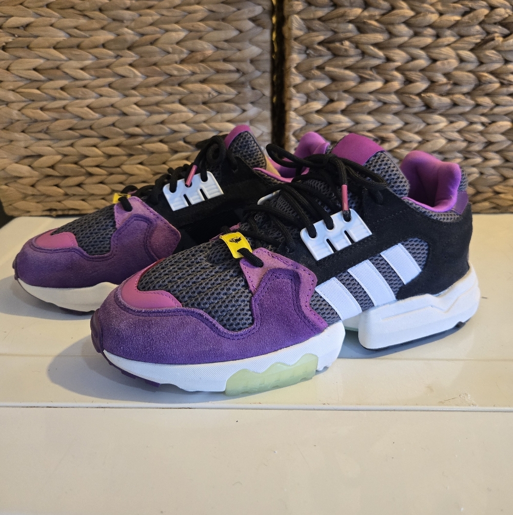 Ninja Adidas Purple and Black Sneakers
